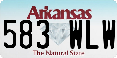 AR license plate 583WLW