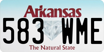 AR license plate 583WME
