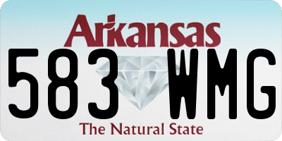 AR license plate 583WMG