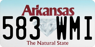 AR license plate 583WMI