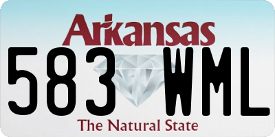 AR license plate 583WML