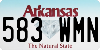 AR license plate 583WMN