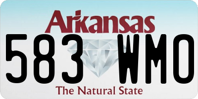 AR license plate 583WMO