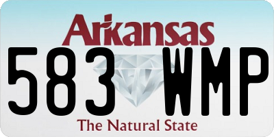 AR license plate 583WMP