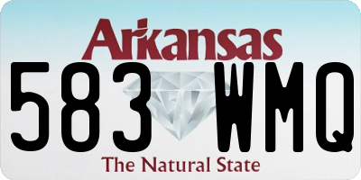 AR license plate 583WMQ