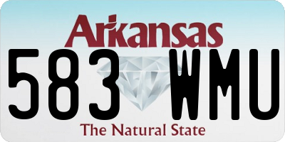 AR license plate 583WMU