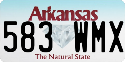 AR license plate 583WMX