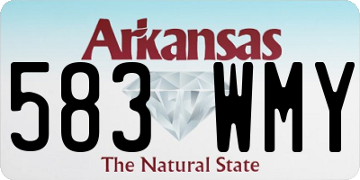 AR license plate 583WMY
