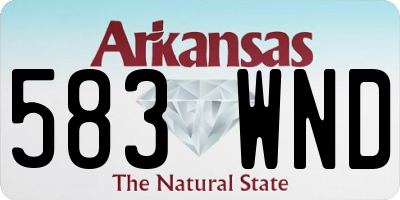 AR license plate 583WND