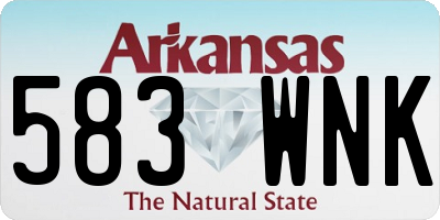 AR license plate 583WNK