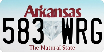 AR license plate 583WRG