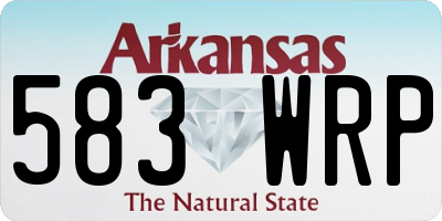 AR license plate 583WRP
