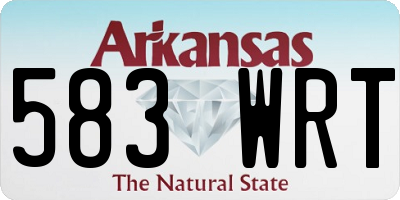 AR license plate 583WRT