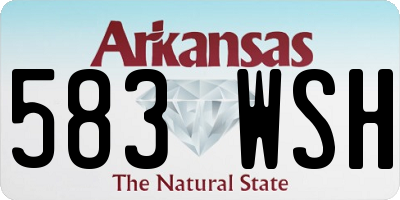 AR license plate 583WSH