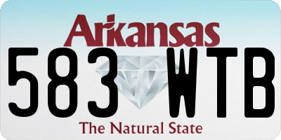 AR license plate 583WTB