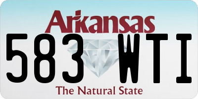 AR license plate 583WTI