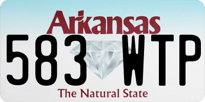 AR license plate 583WTP