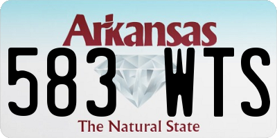 AR license plate 583WTS