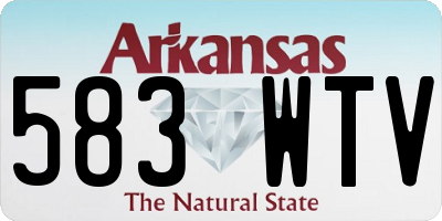 AR license plate 583WTV