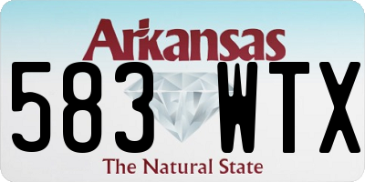 AR license plate 583WTX