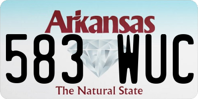 AR license plate 583WUC