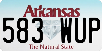 AR license plate 583WUP