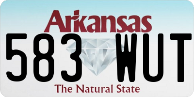 AR license plate 583WUT