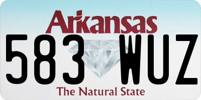 AR license plate 583WUZ