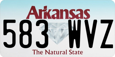 AR license plate 583WVZ