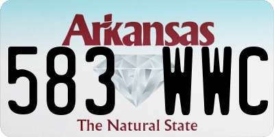 AR license plate 583WWC