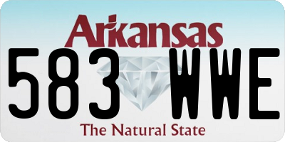 AR license plate 583WWE