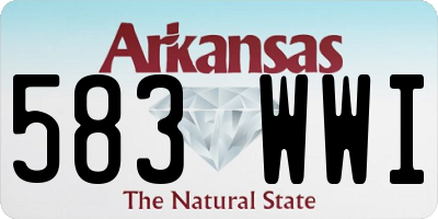 AR license plate 583WWI