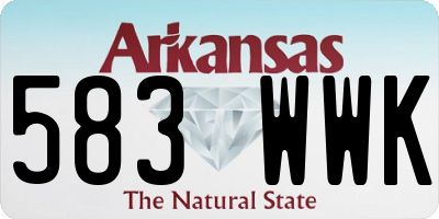 AR license plate 583WWK