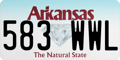 AR license plate 583WWL