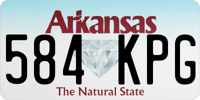 AR license plate 584KPG