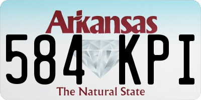 AR license plate 584KPI