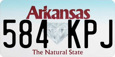 AR license plate 584KPJ