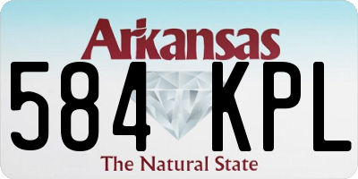 AR license plate 584KPL