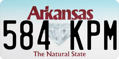 AR license plate 584KPM