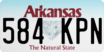 AR license plate 584KPN