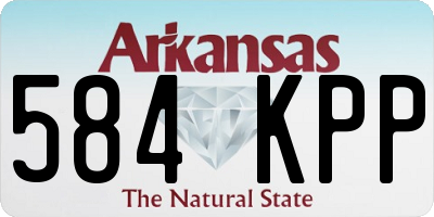 AR license plate 584KPP