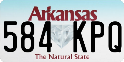 AR license plate 584KPQ