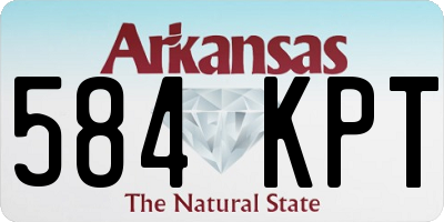 AR license plate 584KPT