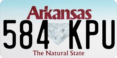 AR license plate 584KPU