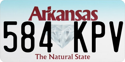 AR license plate 584KPV