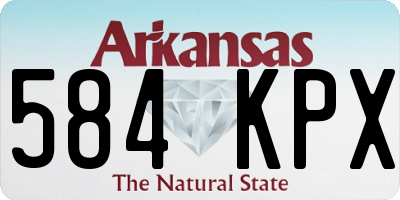 AR license plate 584KPX
