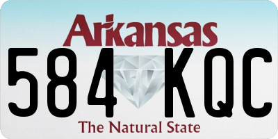 AR license plate 584KQC