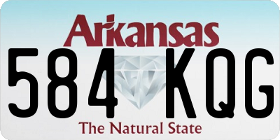 AR license plate 584KQG