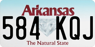 AR license plate 584KQJ