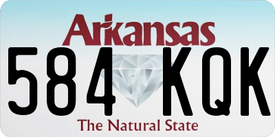 AR license plate 584KQK